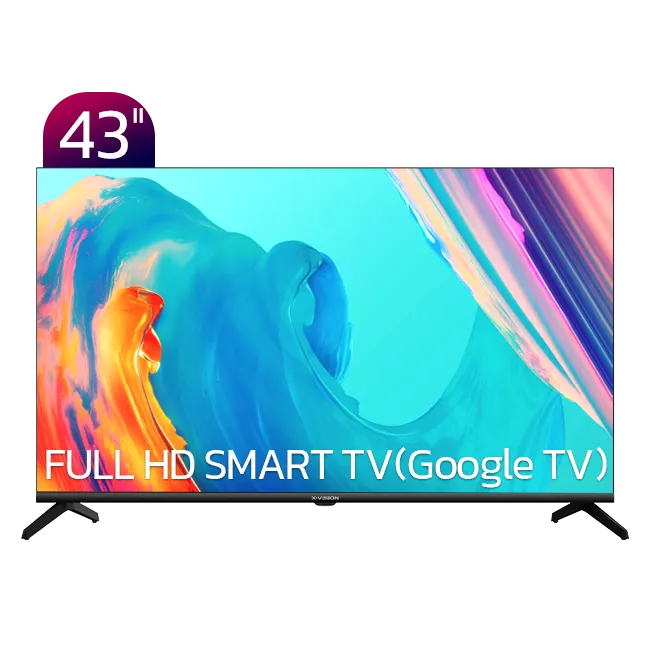 xvision-xh605-43-inch-smart-hd-front تلویزیون HD هوشمند ایکس ویژن مدل XH605 سایز 43 اینچ - تصویر 1