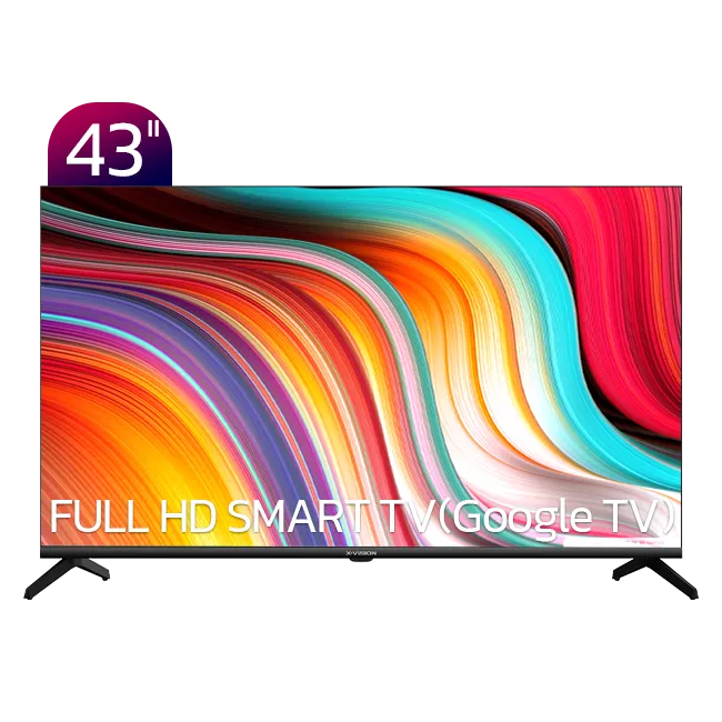 xvision-xh610-43-inch-smart-hd-front تلویزیون HD هوشمند ایکس ویژن مدل XH610 سایز 43 اینچ - تصویر 1
